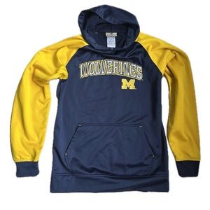 Wolverines Blue and Yellow Hoodie